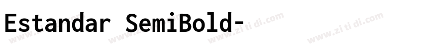 Estandar SemiBold字体转换